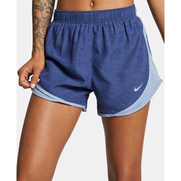 Nike Women's XS Tempo Shorts Heather Blue Dri-Fit Lined Running Athletic - Picture 1 of 9